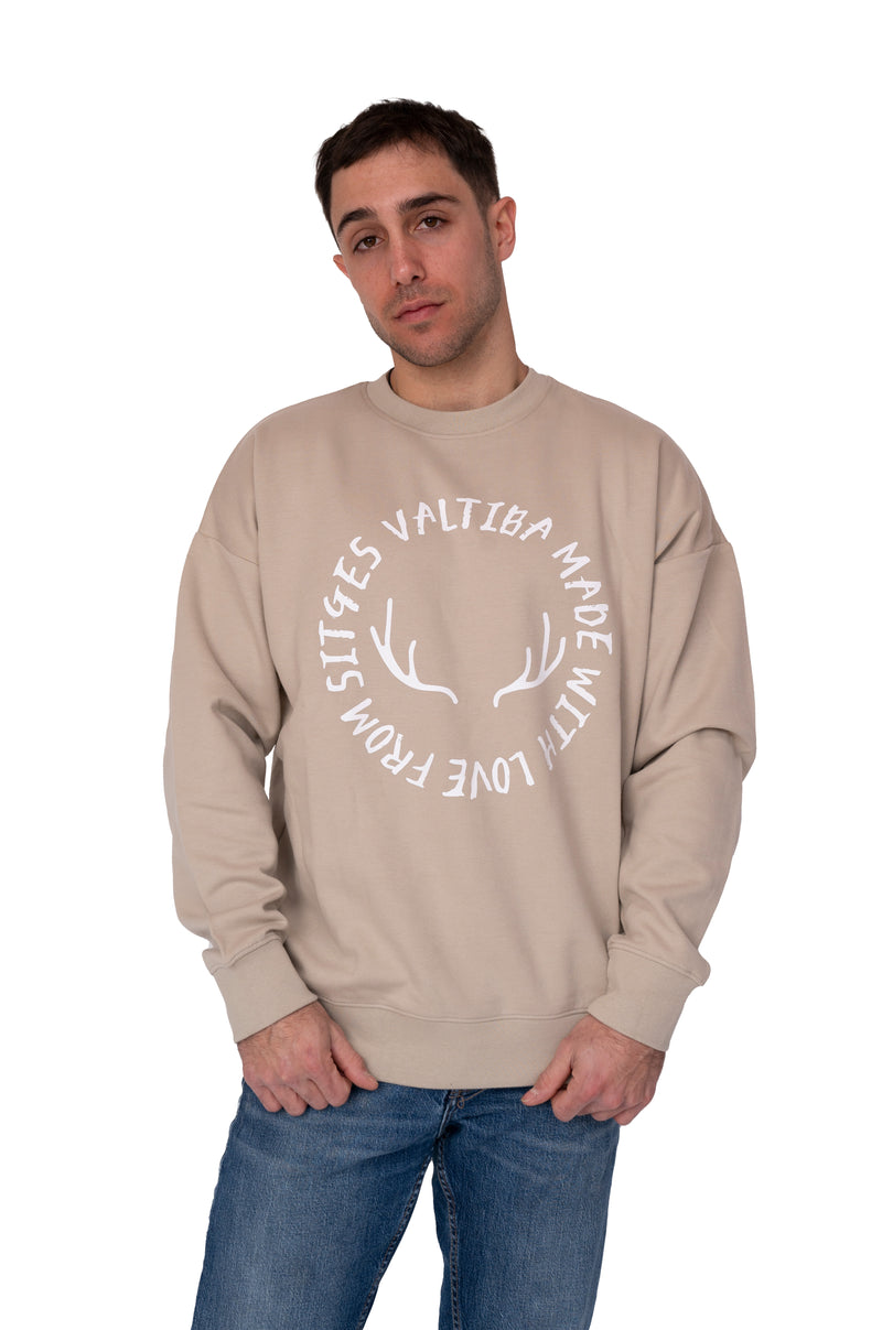Cremefarbenes Sweatshirt